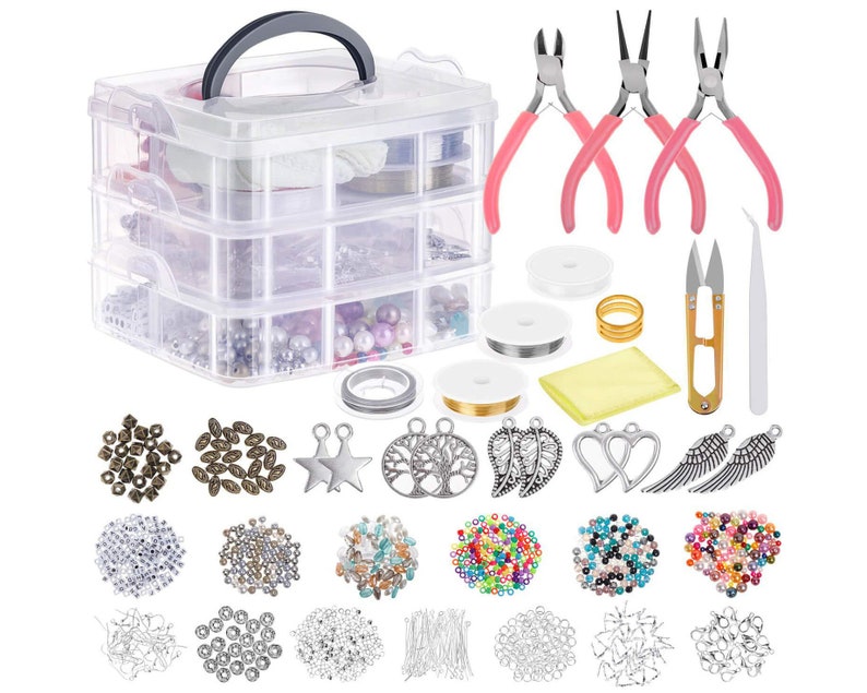 Jewelry Making Supplies Kit Jewelry Findings Starter Kit Etsy