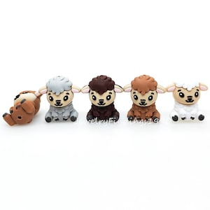 3D Goat Focal Beads,Sheep Animal Beads,Silicone Beads Bulk,Charm Beads