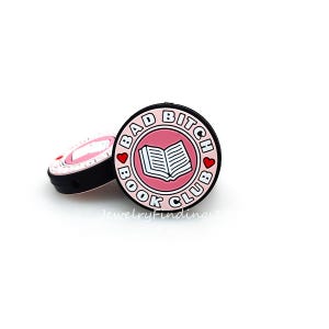 Book Silicone Focal Beads,Club Silicone Beads,DIY Keychain,Jewelry Making Beads