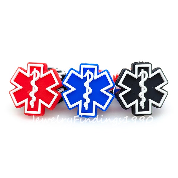 Star of Life Focal Silicone Beads,Bulk Wholesale Silicone Beads