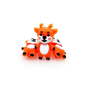 Deer Focal Beads,3D Deer Silicone Beads Bulk,DIY Keychain,Jewellery Making