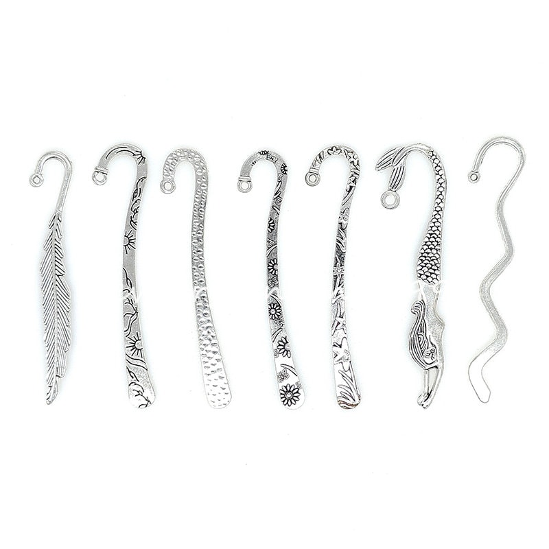 Bookmark Blanks Antiqued Silver Bookmarks Metal Bookmark Findings DIY  Bookmark Making Wholesale Supplies 40pcs