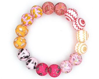 58 Perline In Silicone Per Creazioni Fai Da Te - Forma Rotonda E Bottiglia Di Tè - Per Portachiavi, Bracciali, Collane - Colorate E Morbide
