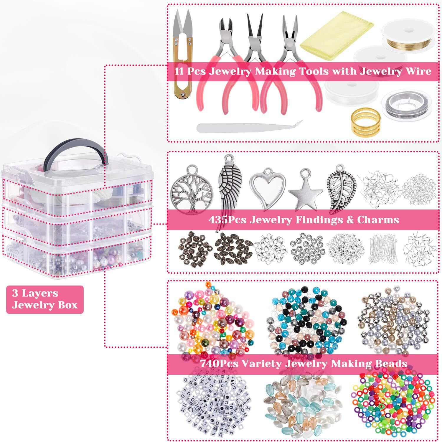 Jewelry Making Supplies Kit Jewelry Findings Starter Kit Etsy