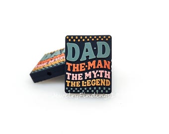 Dad Focal Beads,Silicone Beads Bulk,DIY Keychain,Pen Beads