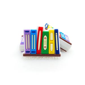 Bookshelf Focal Beads,Pen Focal Beads,DIY Keychain Beads