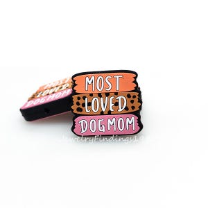 Dog Mom Silicone Beads,Focal Beads For Pen,Silicone Beads Bulk,Loose Beads
