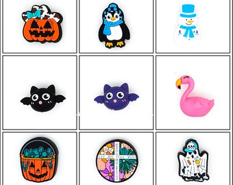 Christmas Silicone Focal Beads,Silicone Beads Bulk,Halloween Charm Beads,DIY Keychain