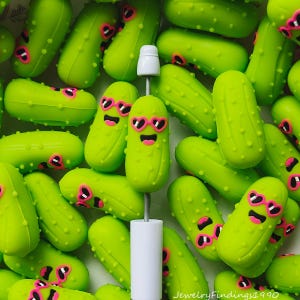 3D Pickle Focal Beads,Silicone Beads Bulk,Beadable Pen Bead