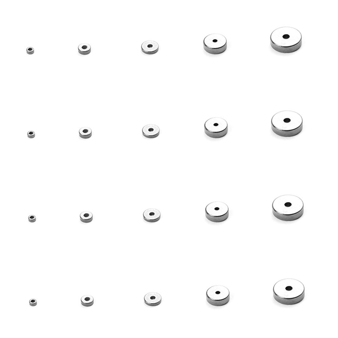 Wholesale Beads black Hematite Beads Flat Round Loose Beads Etsy