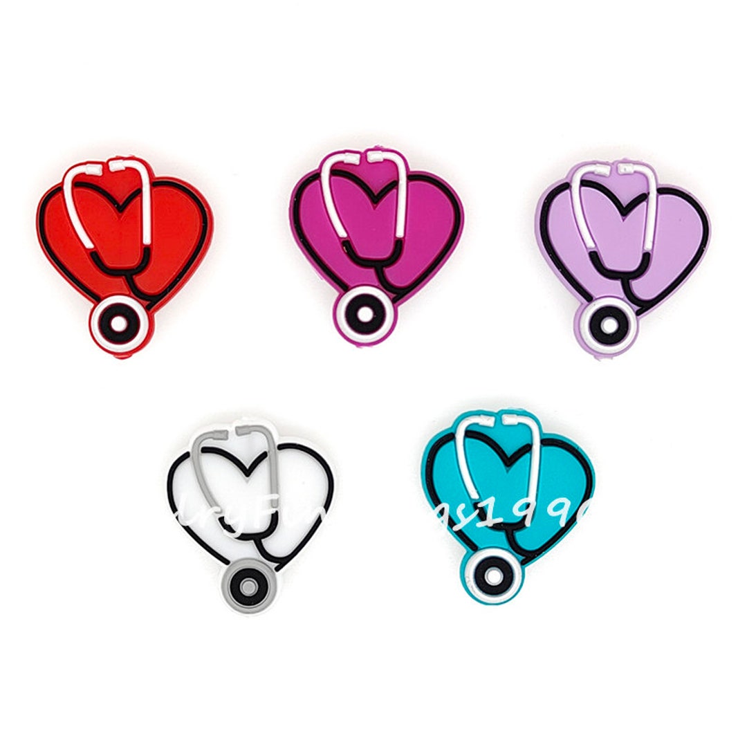 150pcs Stethoscope Silicone Beads, 2629mm, Silicone Focal Beads