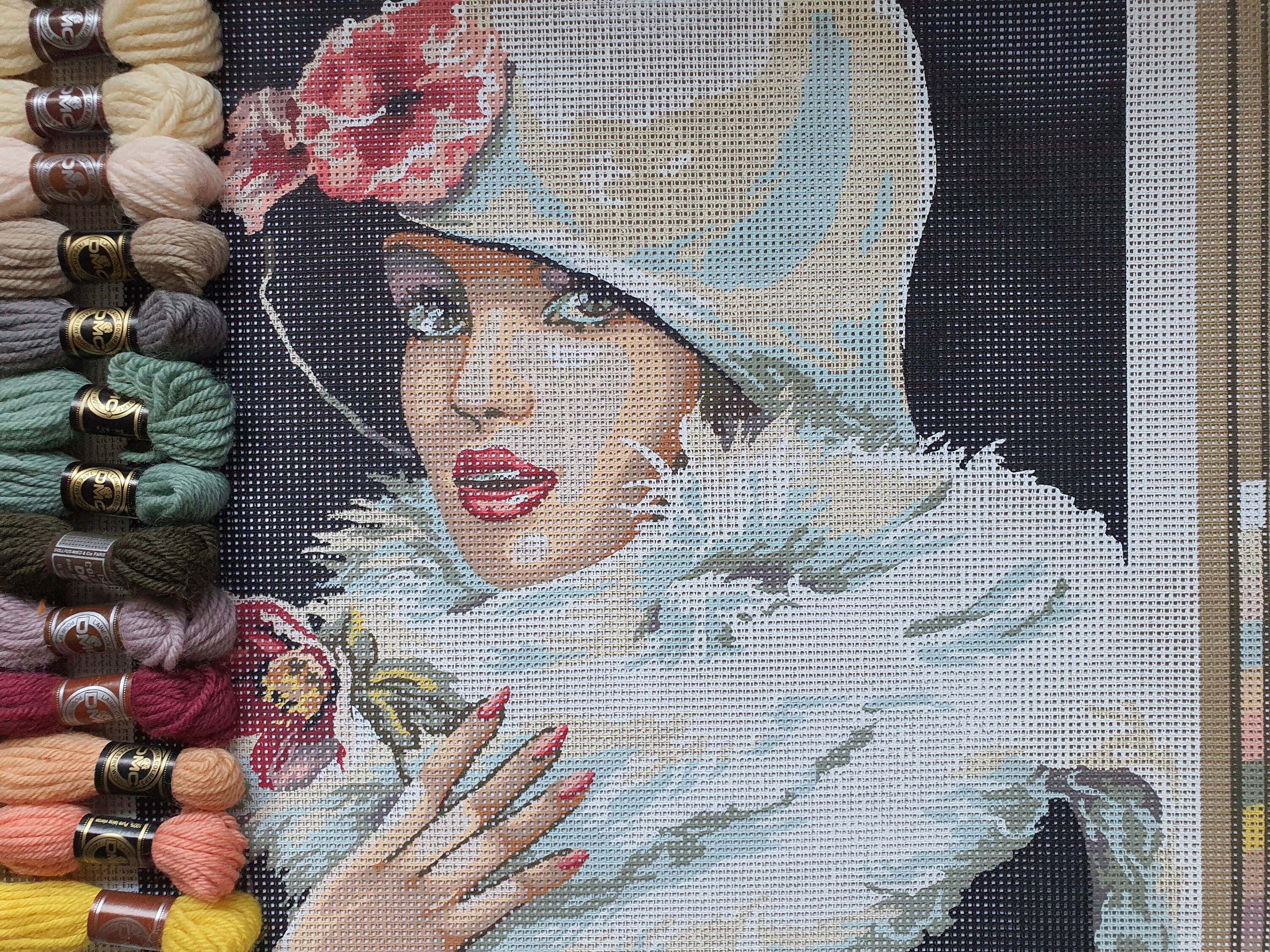 Vintage Seg De Paris Needlepoint Canvas - Etsy
