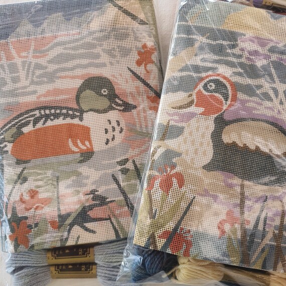 Glorafilia Eastward Duck Tapestry Kit Small Vintage Cushion Kit Etsy Canada
