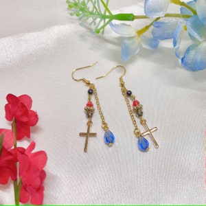 Blood, Sweat and Tears, kpop inspired BTS earrings, bangtan korean dangle earring, KPOP album song inspired