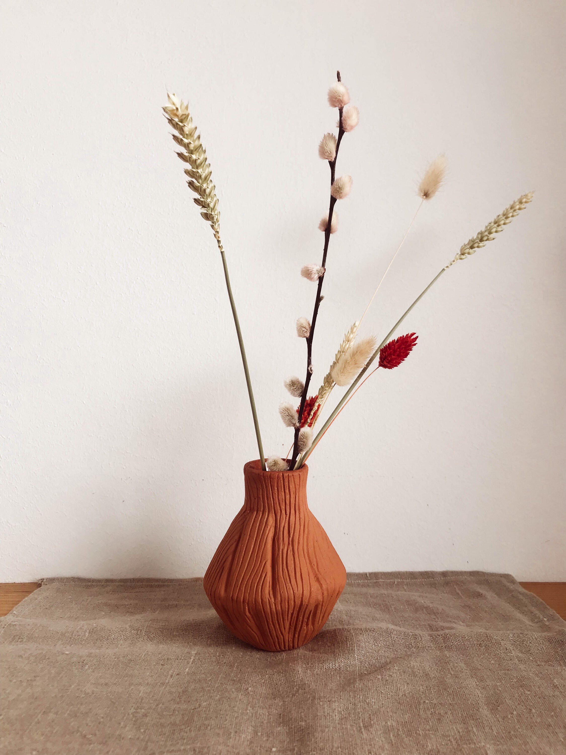 Vase en Céramique Terre Rouge.