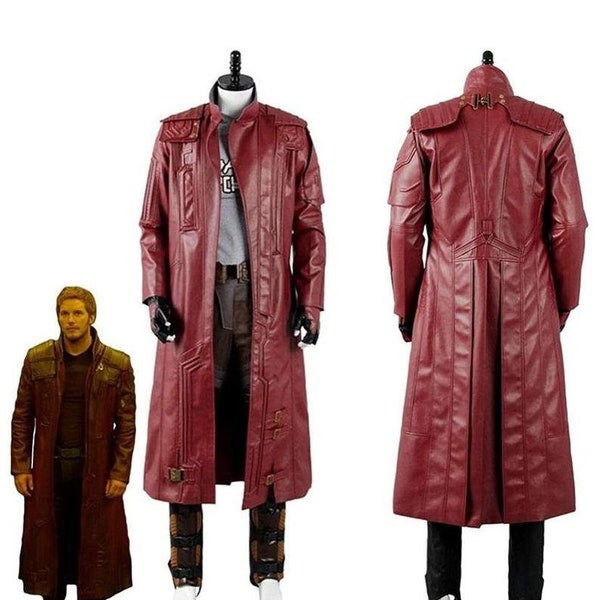 Guardians of the Galaxy 2 Chris Pratt Starlord Coat Long Jacket Cosplay Costume Handmade