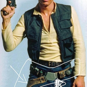 Han Solo Belt with Holster PU Cosplay Costume PU Props for Adult Handmade image 9