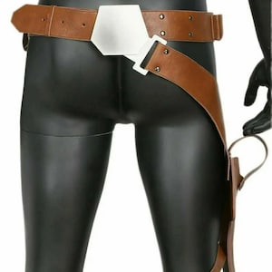 Han Solo Belt with Holster PU Cosplay Costume PU Props for Adult Handmade image 3