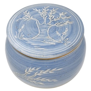 Original Französische Wassergekühlte Keramik Butterdose, Immer Frische Und Streichzarte Butter Zum Frühstück, ca. 250g, Bristol Ölbaum B-G