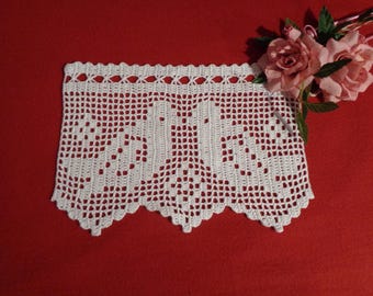 Häkelgardine , 34cm x 23cm