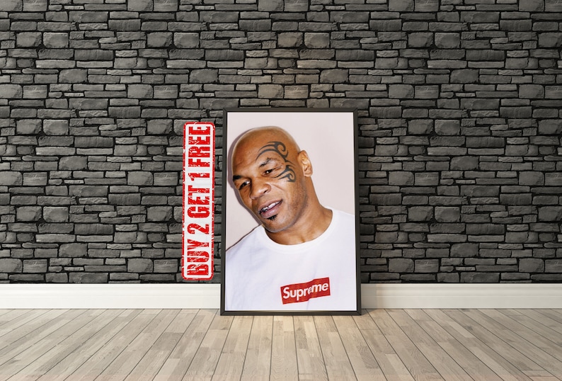 Mike Tyson poster wall art home decoration photo print 24x24 inches