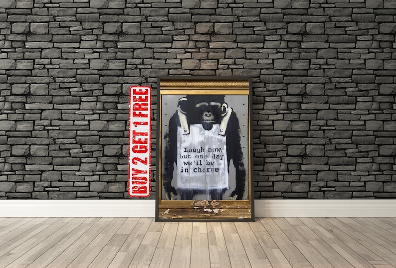 Banksy Consumer Jesus A3 A4 Poster Print