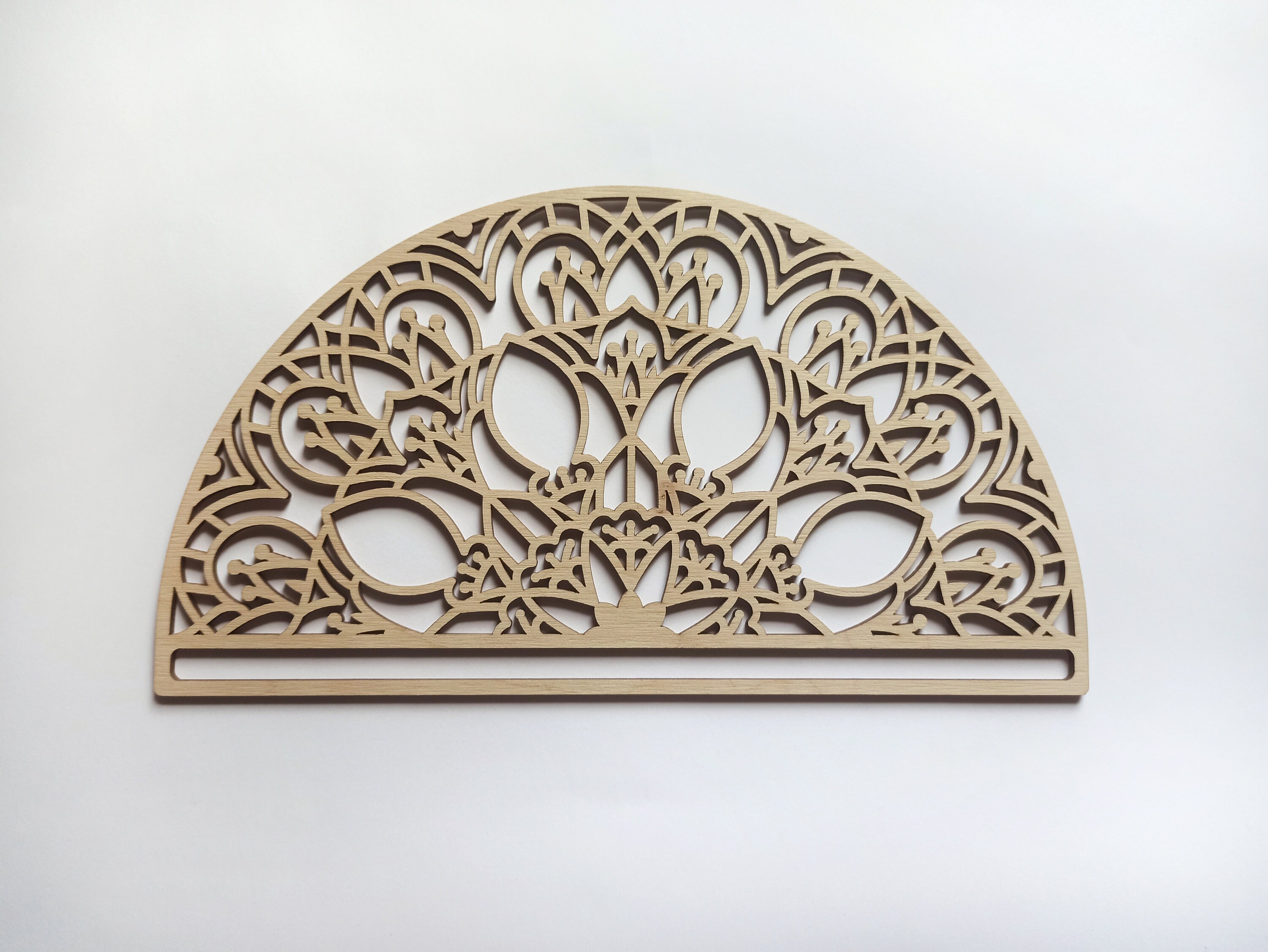 Half - Round Macrame SVG Base | Macrame Laser Cut File | Boho Mandala ...