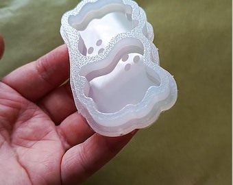 Ghost Silicone Mold for Resin, Halloween Jewelry Mold