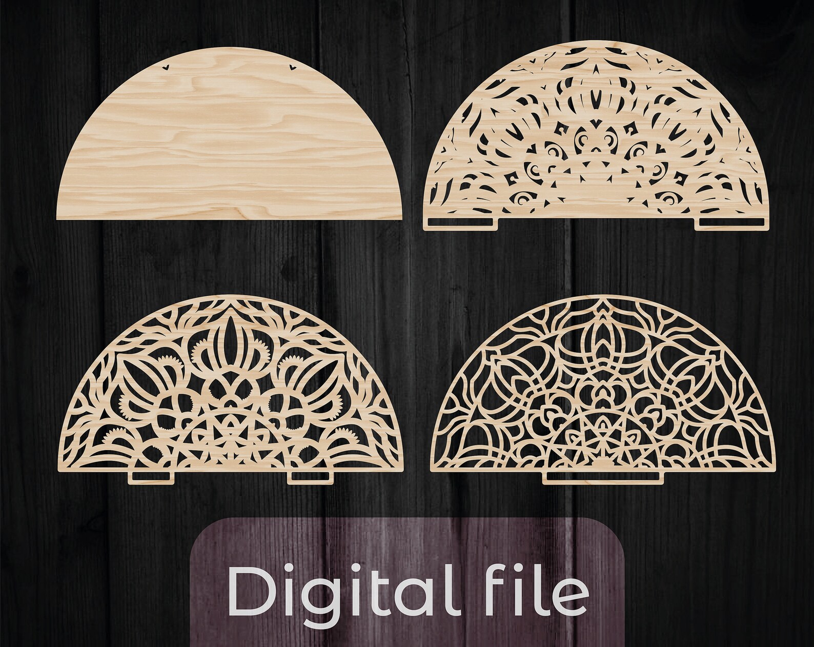 Half - Round Macrame SVG Bundle | Macrame Laser Cut File | Boho, 3d ...