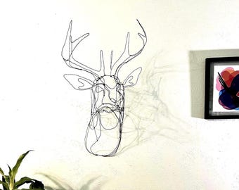 Stag Wire Sculpture