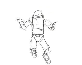 Handcrafted Astronaut Wire Sculpture || NASA || Spacewalk