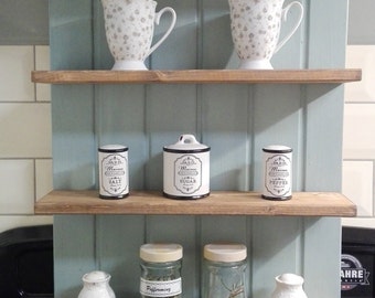 Spice rack * Hanging shelf * Cup rack * Shabby * Loftstyle adventure green / nut