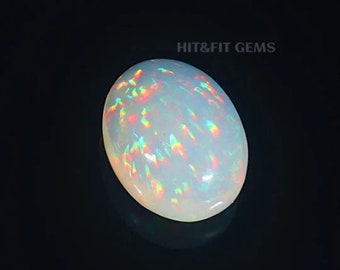 30 Carat Natural Ethiopian Opal Smooth Oval Opal  Loose Gemstone 25x20 MM Handmade Cabochon Anniversary Gift