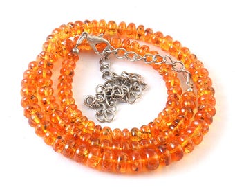 100 % Amazonite Beads Loose Gemstone Beads Orange Beads 5-7MM Size Rocks Beads Handmade Jewelry Diana Beads Anniversary Gift 17 Inch