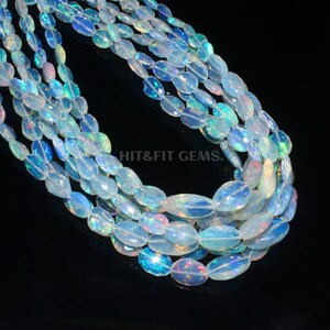 AAA Quality Opal Beads Faceted opal Beads Gemstone opal Beads Real opal Nuggets Opal White Jewelry Diana Opal Anniversary Gift 17 Inch