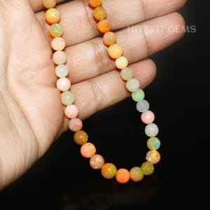 AAA+Real Opal Necklace | Precious Opal | Beaded Jewelry | Ethiopian Opal Beads | Opal Gemstone | Natural Opal | Wedding Necklace | Best Gift