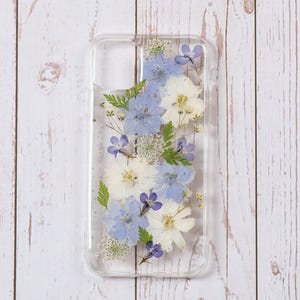 Pressed Flower Phone Case, iPhone 15 14 13 12 11 pro max XR XS X se 7 8 plus case, Samsung a54 s20 S21 S22 s23 case, Google Pixel 6 7 case
