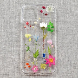 Handmade pressed flower phone case, iphone 15 pro max 14 13 12 mini 11 se xr xs x 7 8 plus case, samsung galxy s23 s22 s21 s20 a32 case
