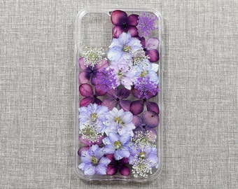 Pressed Flower Phone Case, iPhone 15 pro max 14 13 12 11 SE 7 8 Plus X XS XR case, Samsung S24 S23 S22 S21 S20 Case, Google Pixel 6 7 8 case