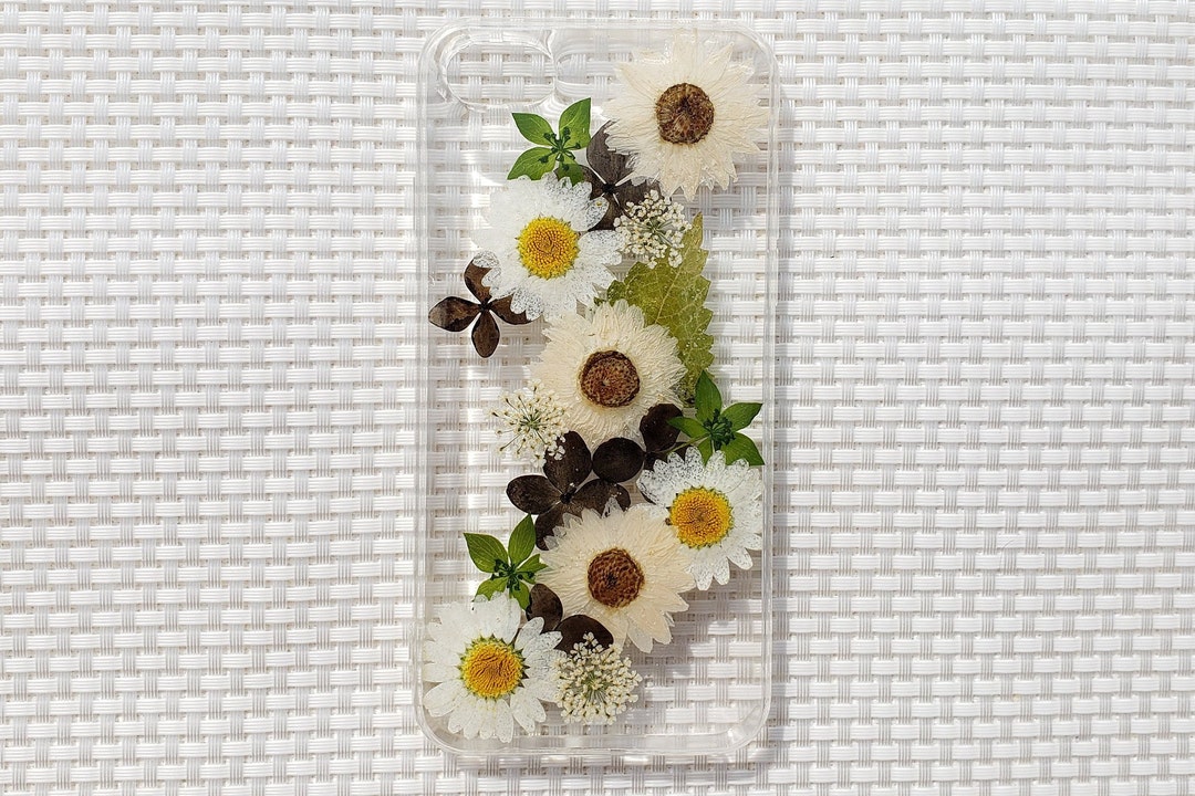 Handmade Real Pressed Dried Flower Case, iPhone 11 Pro Max X 6 6s 7 8