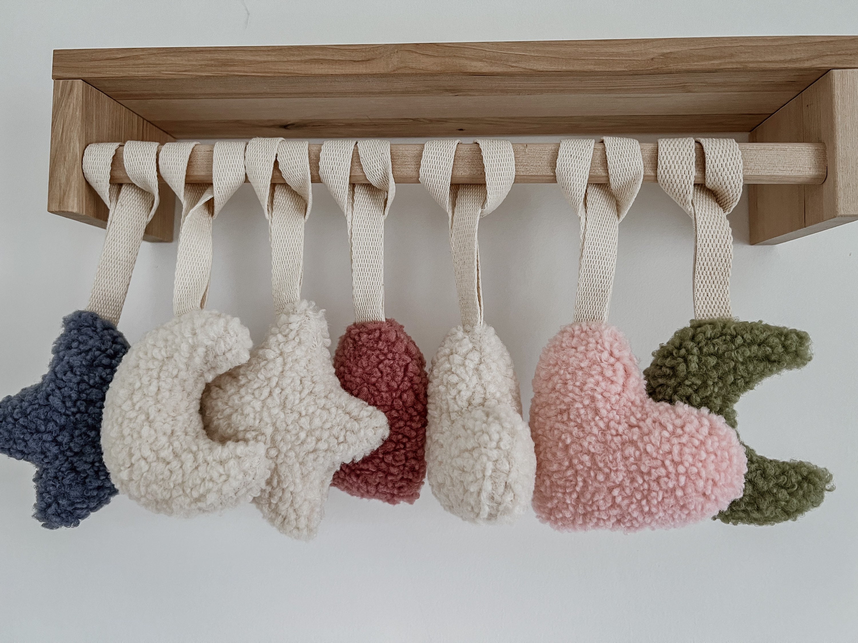 Sherpa Dummy Clip moon Star Dummy Holder Teddy Pacifier Etsy UK