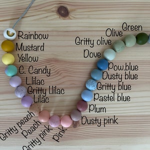 DAISY, RAINBOW personalised dummy clip, pacifier clip,silicone dummy holder, pacifier chain, dummy chain, MAM, bibs,personalised image 6