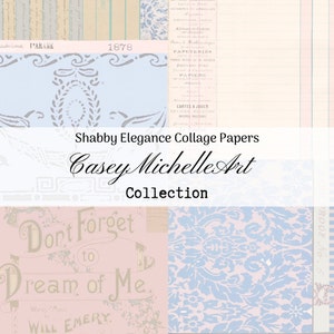 Floral Wallpaper, Music Sheet Covers, Library Card Variety Pack for Scrapbooks, Journals and Paper Crafts