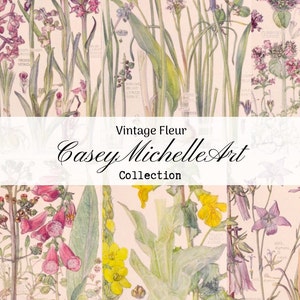 Springtime Flowers in a Colorful Variety for Scrapbooks, Journals and Papercrafts