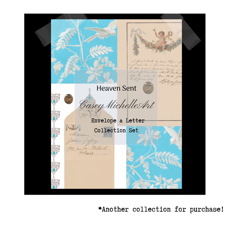 French Envelope and Letter Variety Pack for Scrapbooks Etsy