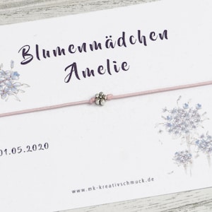 Blumenmädchen Armband Geschenk, Armband Kinder, Mädchen Schmuck, Blumenkind Hochzeit, Armband für Blumenkinder