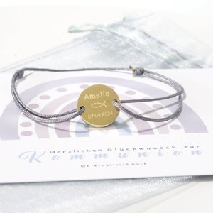 Armband Geschenk Konfirmation – Kommunion – Glücksarmband - Wunschgravur