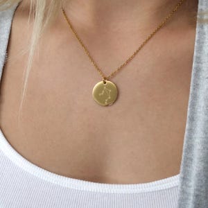 Sternbild Halskette – personalisierter Sternzeichen Schmuck - Geburtstagsgeschenk - Namenskette