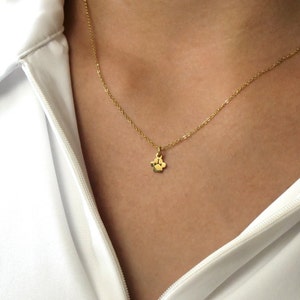 Kette mit Hundepfote - Vierbeiner Schmuck - Geschenk Hundebesitzer – Edelstahl – Silber - Gold