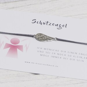 Schutzengel Armband Silber - Verstellbares Glücksarmband